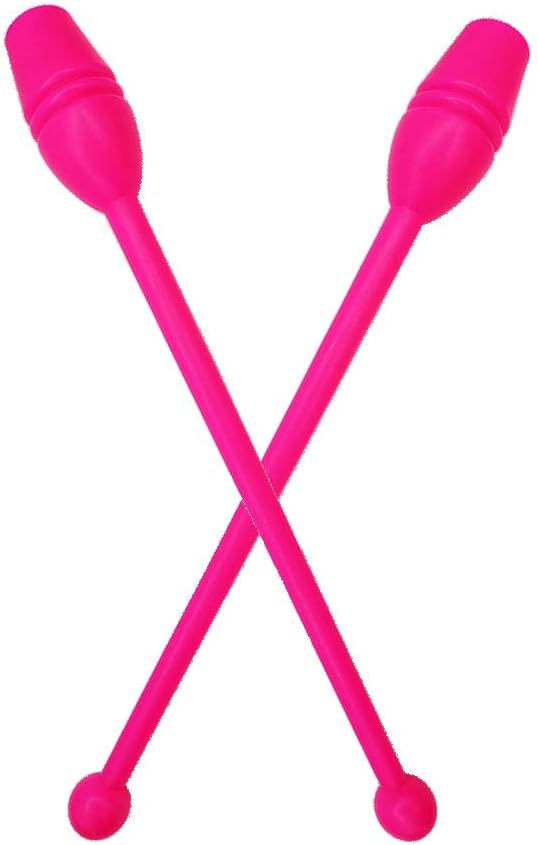 2 Pcs Rhythmic Gymnastics Stick Clubs Gymnastics Training Equipment Tool 13.38" Length