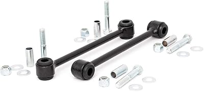 Rough Country Rear Sway Bar Links for 2007-2018 Jeep Wrangler JK | 2.5-4 - 1134