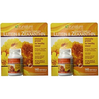 TruNature Vision Complex with Lutein & Zeaxanthin - Great Value Pack of 2 Total 280Ct Softgel Type x#vswa