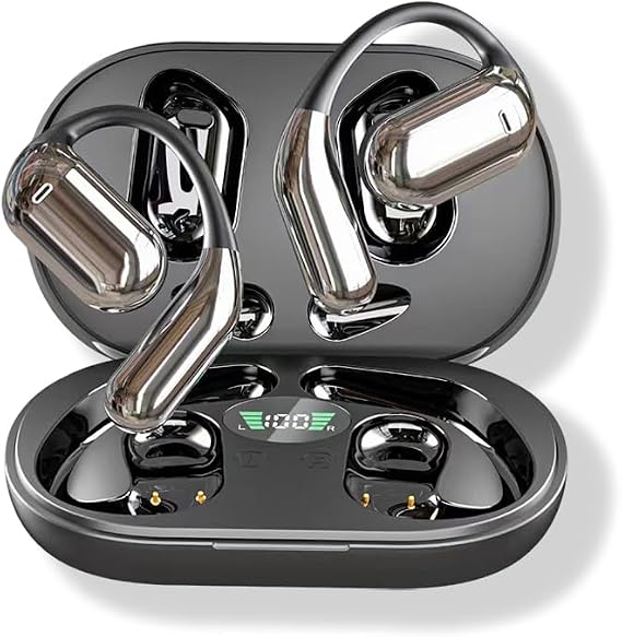 AI Translation Earbuds Real Time, 144 Language Translator Earbuds, 3-in-1 Translating Device, Translate Ear Buds for Travel Learning with Charging Case, for Travel Business, Black