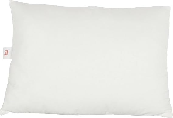 Crown Comfort Plain Outer Fabric: 100% Cotton, Inner Padding: Bead Fiber Pillow, White, 50x70 cm
