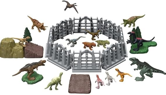 ?(MATTEL) Jurassic World Dominion Minis Mega On-The-Go Dinosaur Danger Set HJB16