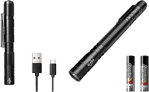 LED Pen Light, Zoomable Penlight Flashlight