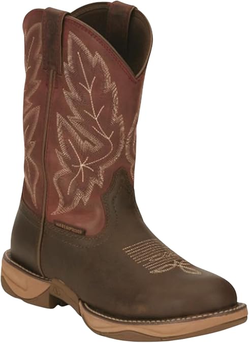Tony Lama Men's Mankato Waterproof Western Boot Round Toe Brown 10 D