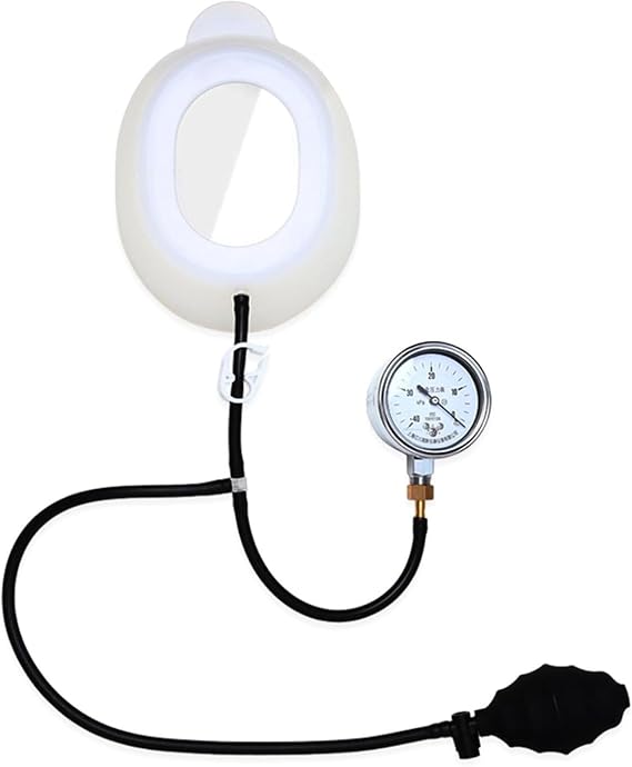 Pectus Excavatum Vacuum Bell, Pectus Excavatum Orthosis Brace with Pressure Gauge, Easy to Clean and Maintain, for Adults and Child,Physical Correction of Pectus Excavatum,Vacuum bell therapy