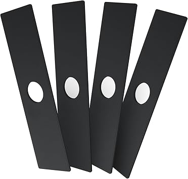 Multi-Head Edger Blade 7.8 Inch - Direct Replacement for EGO Power+ EA0800 Fits ME0801 & ME0800 Edger Models - 0.98 Inch Center Hole (4 Pack - Black)