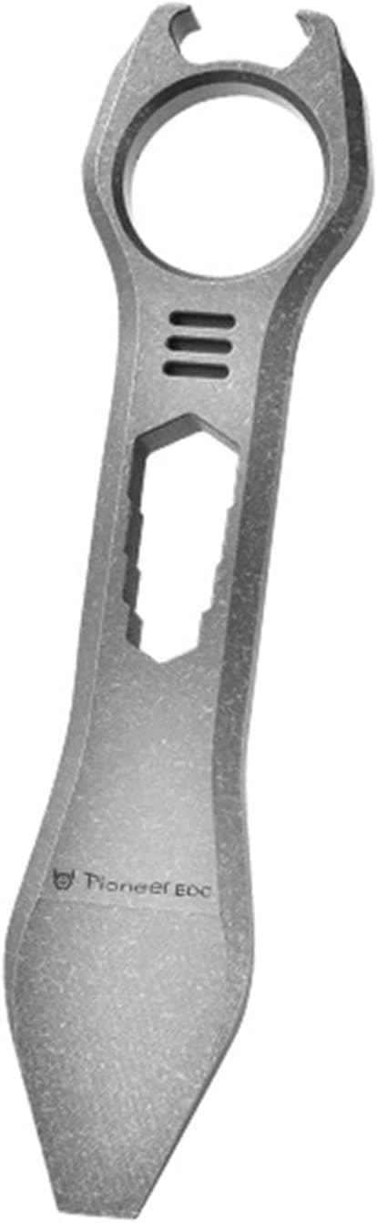 Hamans Titanium EDC Plier Multi Tool Bottle Opener Nail Puller Clover Wrench Driver Compact Size EDC Multitool