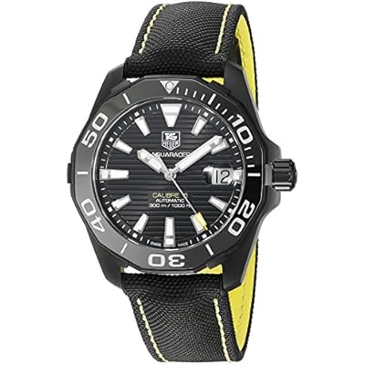 TAG Heuer Mens WAY218A.FC6362 Aquaracracer Analog Display Swiss Automatic Black Watch