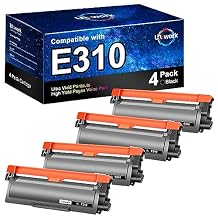 Uniwork Compatible E310dw Toner Cartridge Replacement for Dell E310dw Toner Cartridge P7RMX PVTHG 593-BBKD E310 E514 E515 use for E310DW E515DW E514DW E515DN Printer 4 Black