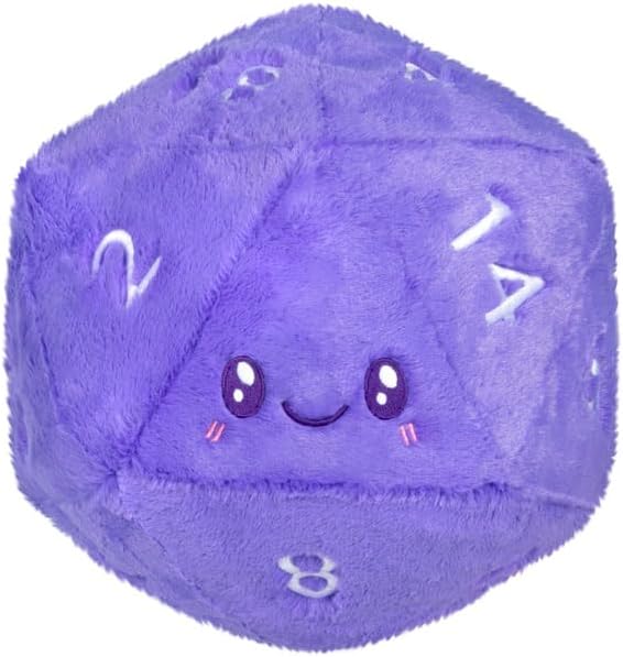 Squishable - Purple D20 Dice - Fantasy Creatures Collection - 10 in - Soft Toy Collectible Stuffed Animal