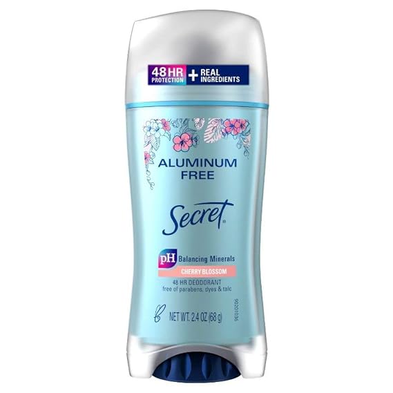 Secret Aluminum Free Deodorant for Women -Cherry Blossom - 2.4oz