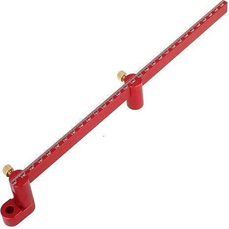 300mm Compass Tool - Large Woodworking Scriber, Circle Marking Gauge (Red)