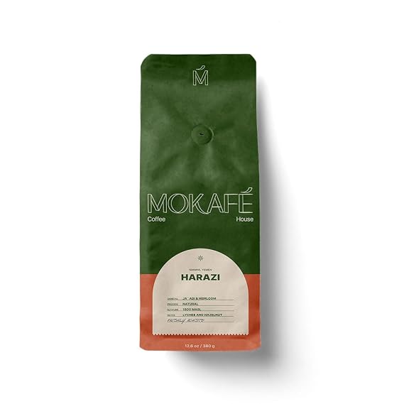 Harazi Coffee - Ancient Typica Whole Beans & Ground Coffee From Yemen - Roasted At The Source (Coarse, 380 Grams)