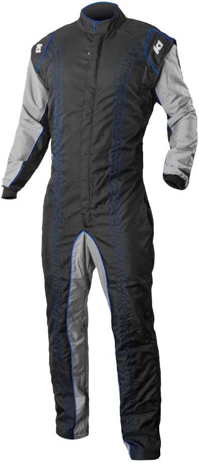 K1 Race Gear GK2 Level 2 Lightweight Kart Racing Protection Suit - Black/Blue