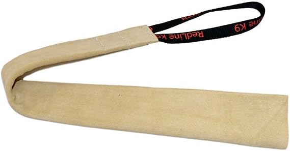 REDLINE K-9 Leather Puppy Bite Rag with Handle (Small 25 inches Plus Handle)