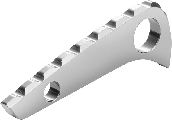 Spyderco Paramilitary 2 Backspacer Anodized Titanium Alloy CNC Spine Backspacer for C81 Premium Custom Made Accessories Stone Wash