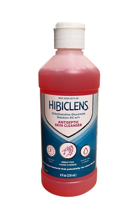 Hibiclens Antimicrobial and Antiseptic Soap and Skin Cleanser 8oz for Home and Hospital 4% CHG