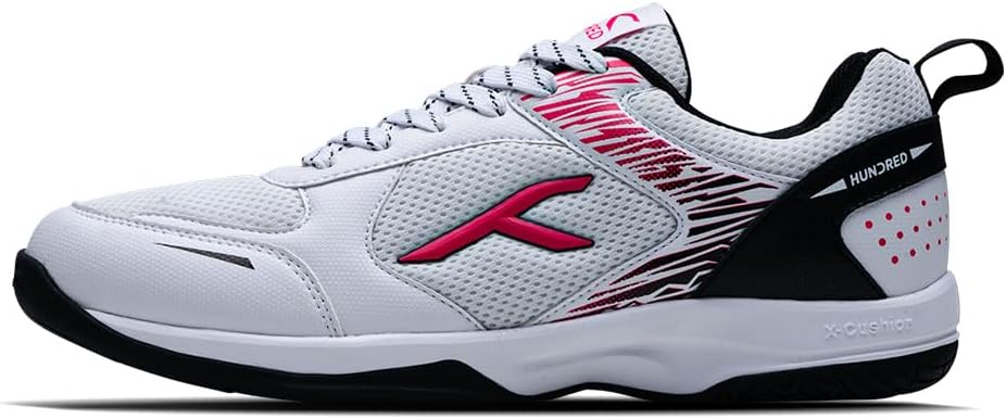 Hundred Court Star Pro Non-Marking Badminton Shoes, Also Perfect for Squash, Table Tennis, Volleyball, Basketball and Indoor Sports, Lightweight and Durable