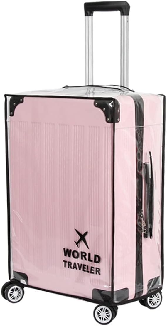 Suitcase Cover Clear PVC Luggage Protector Cover Transparent Travel Luggage Covers for Suitcase waterproof Wheeled Suitcase Cover (28")