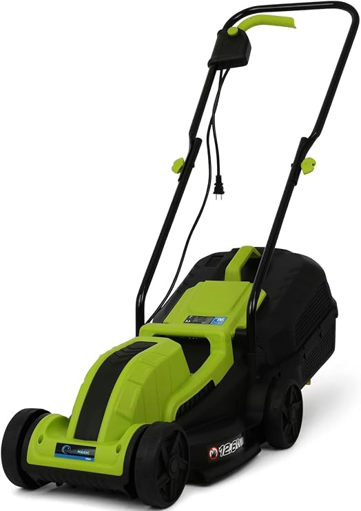 Simpli-Magic Lawn Mower, 13Inch Electric Lawn Mower Corded, 1300W Electric Powered Lawn Mower, 3-Position Height Adjustment