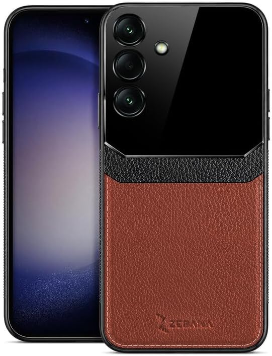Case Compatible with Zebana Samsung Galaxy A26 Zebana Lens Leather Case Brown