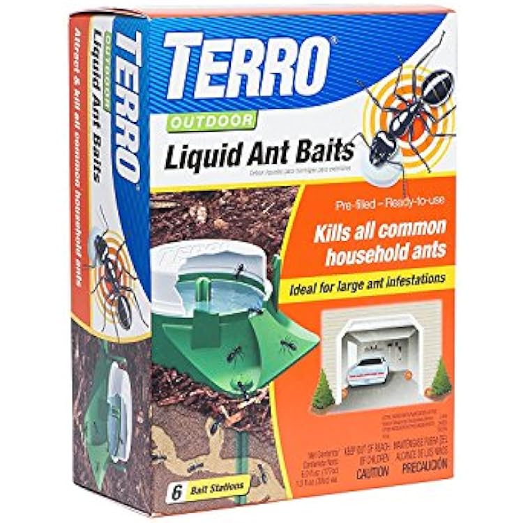 Terro 1806 Outdoor Liquid Ant Baits, 1.0 fl. oz. - 6 count