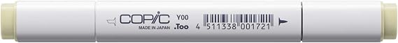 Copic Marker with Replaceable Nib, Y00-Copic, Barium Yellow, variabel