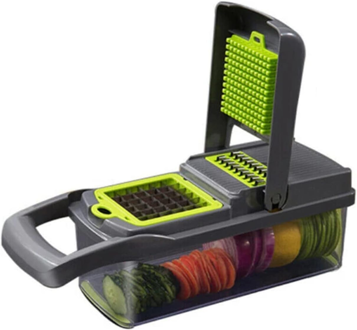 Mistaha 7-in-1 Multi-function Kitchen Appliance 8 Blade Vegetable Cutter Potato Slicer Carrot Cheese Grater Apple Peeler Garlic Crusher Hand Kitchen Accessories