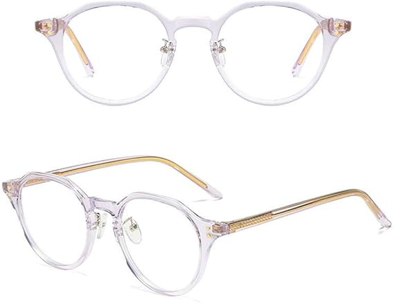 Blue Light Blocking Men Women Glasses Vintage Acetate Anti Eyeglass Frames Full Rim Myopia Unisex