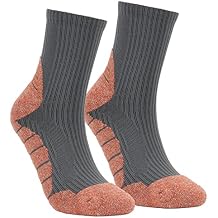 2 Pairs Men's Athletic Running Socks Performance Cushion Cotton Athletic Crew Socks for Men Size 8-12