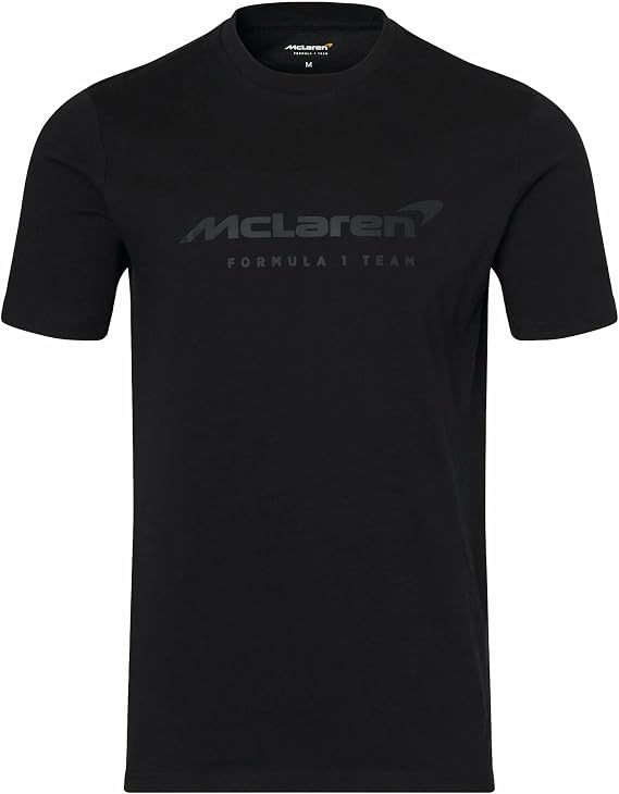 McLaren F1 Men's Core Essentials Logo T-Shirt -Black/White/Papaya/Phantom/Storm Gray/Cloud Blue