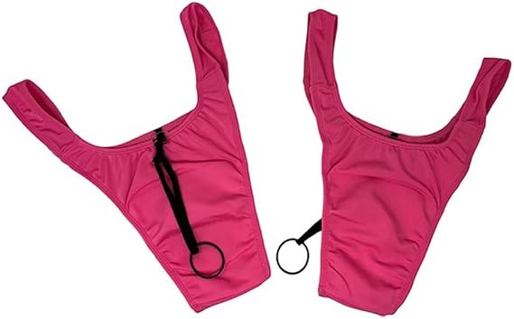 Hiding and Tucking Thong Gaff Panties With Adjustable Tucking Strap For Crossdressers and Transgender Hot Pink