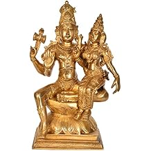 Shiva Parvati - Brass Statue