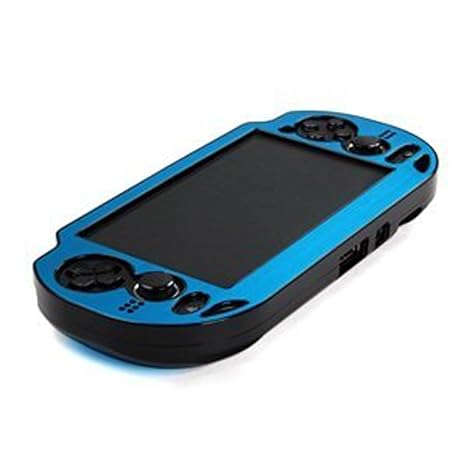 Cosmos Protection Hard Case Cover with Aluminum Faceplate Compatible with PS VITA 1000 Series, Fits for Oval Start & Select Button Only (NOT for PSV 2000 Slim Version), Light Blue
