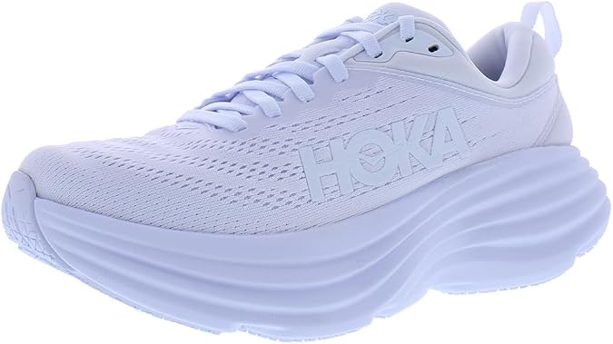 Men's Bondi 8 in White/Black by Hoka