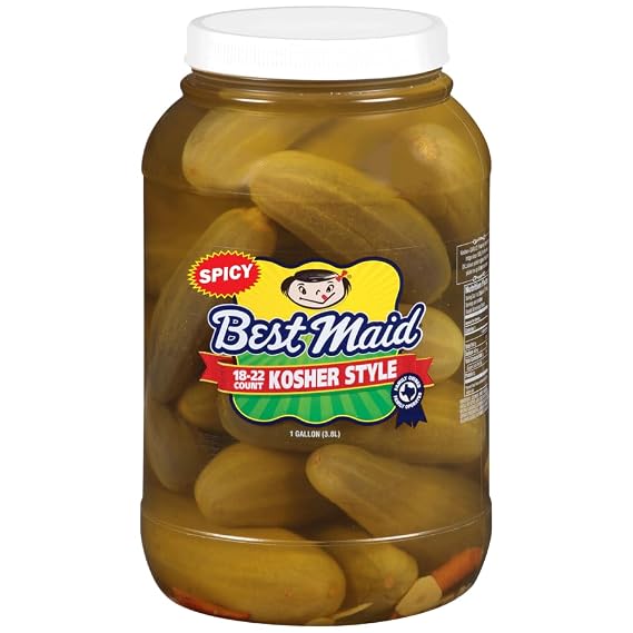 Best Maid Kosher Dill Pickles 18-22 Count Gallon (Pack of 1)