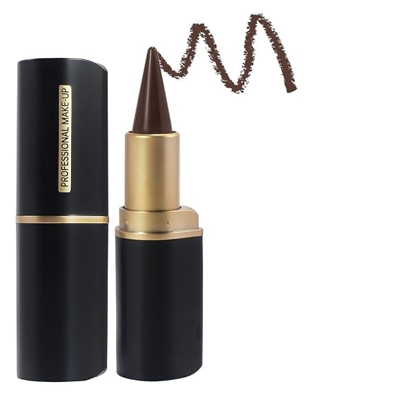Black Gel Eyeliner Pencil -Natural Cream Eye Liner Waterproof Smudge Proof,Cat Eye Black Smokey Eyeshadow Palette Stick Crayon, Long-Lasting & Intense Color for Smoky Eyes Makeup (#02 Brown)
