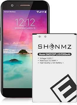 LG K20 Plus Battery,Upgraded 3300mAh BL-46G1F Li-ion Replacement Battery for LG LV5/K20 Plus LGMP260, TP260, VS501, LV532GB, K20V, M255 Spare Battery