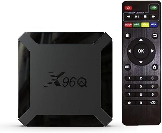 Android TV Box 10.0,X96Q Android TV Box 2GB RAM 16GB ROM Allwinner H313 Quad-Core 64bit with WiFi 2.4G USB Ultra HD 4K H.265 3D Home Smart Player