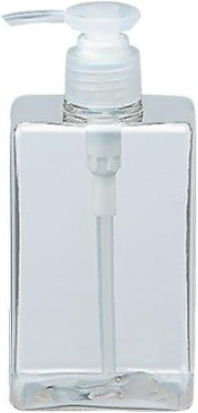 PET Rectangular Pump Bottle - 280ml - Clear