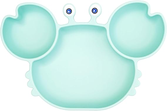 Silicone Suction Plate for Toddlers Toddler & Kid, Baby Bowl Dish Non-Slip Fits for Most Highchairs Trays, BPA Free Microwave Dishwasher Safe