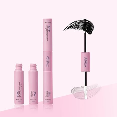 Lash Cluster Glue Black Lash Bond Lash Bond and Seal Strong Hold Upgraded 2 in 1 Waterproof, Latex Free Lash Glue for Sensitive Eyes Long-Lasting Eyelash Adhesives DIY Lashes at Home