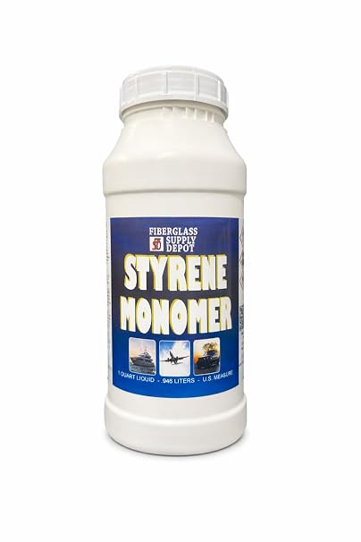 Fiberglass Supply Depot Inc. Styrene Monomer Thinner for gelcoat and Resin - Quart