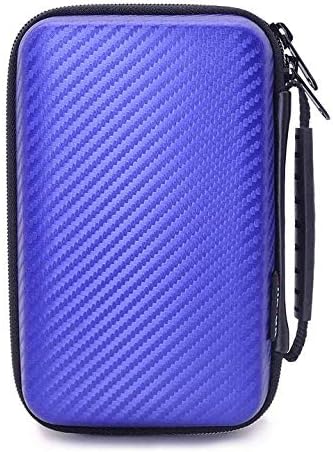 Hard Shell Diabetic Supplies Travel Case Diabetes Testing Kit Organizer Bag for Blood Sugar Test Strips, Glucose Meter, Lancets, Lancing Device, Medication, Pills, Insulin Syringes,Pens Needles (Blue)