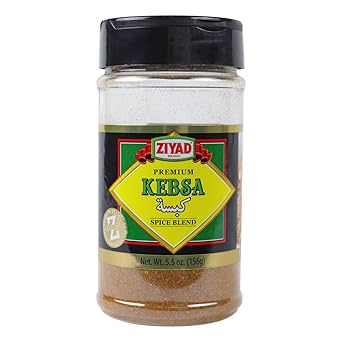Ziyad Premium Kabsa Spice Blend - 5.5 oz Bottle - Authentic Middle Eastern Seasoning for Kabsa Dishes - Perfect for Meat & Rice - Certified - Versatile for Grilling & Salads