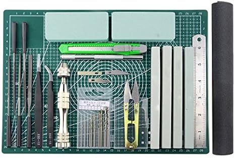 Professional 25 PCS Model Tools Kit Modeler Basic Tools Craft Set Hobby Building Tools Kit for Gundam Car Model Building Repairing and Fixing (E)
