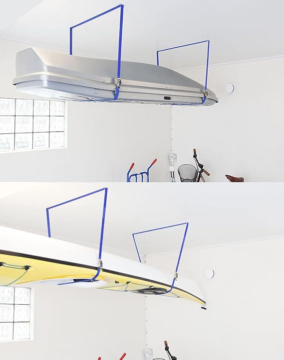 Fasty - Box Lift Straps/Garage Storage Lift/Cargo Lift - 2 Straps - 12' Long, 1" Wide - OSHA 100 lb - Strength 300 lb