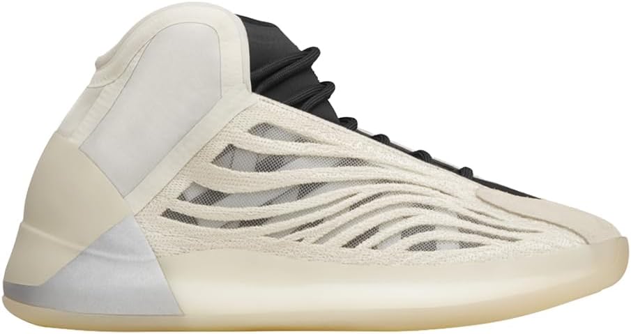 adidas Yeezy Shoes for Men, Quantum, Knitted Elastic Collar, Boost Midsole | Full Length Cushioning for Dynamic Movement, Herringbone Grip for Quick Cuts, Knit Collar for Secure Fit, Reflective Details