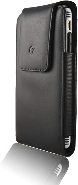 monsoon [Alpha] Genuine Leather Case Holster with Belt Clip for iPhone 17 Pro MAX / 16 Plus/iPhone 16 Pro MAX / 15 Plus / 15 Pro MAX / 14 Pro MAX - fits 6.9" 6.7" with Slim Case