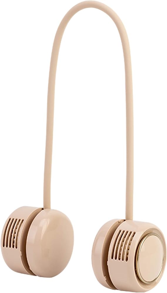 Dansoon Bladeless Neckband Rechargeable Portable Fan - Curling Beige